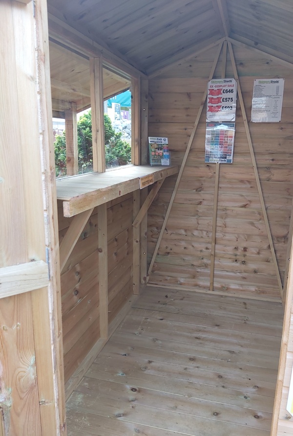 4x6 apex shed + log store 2 4x6 apex shed + log store 2